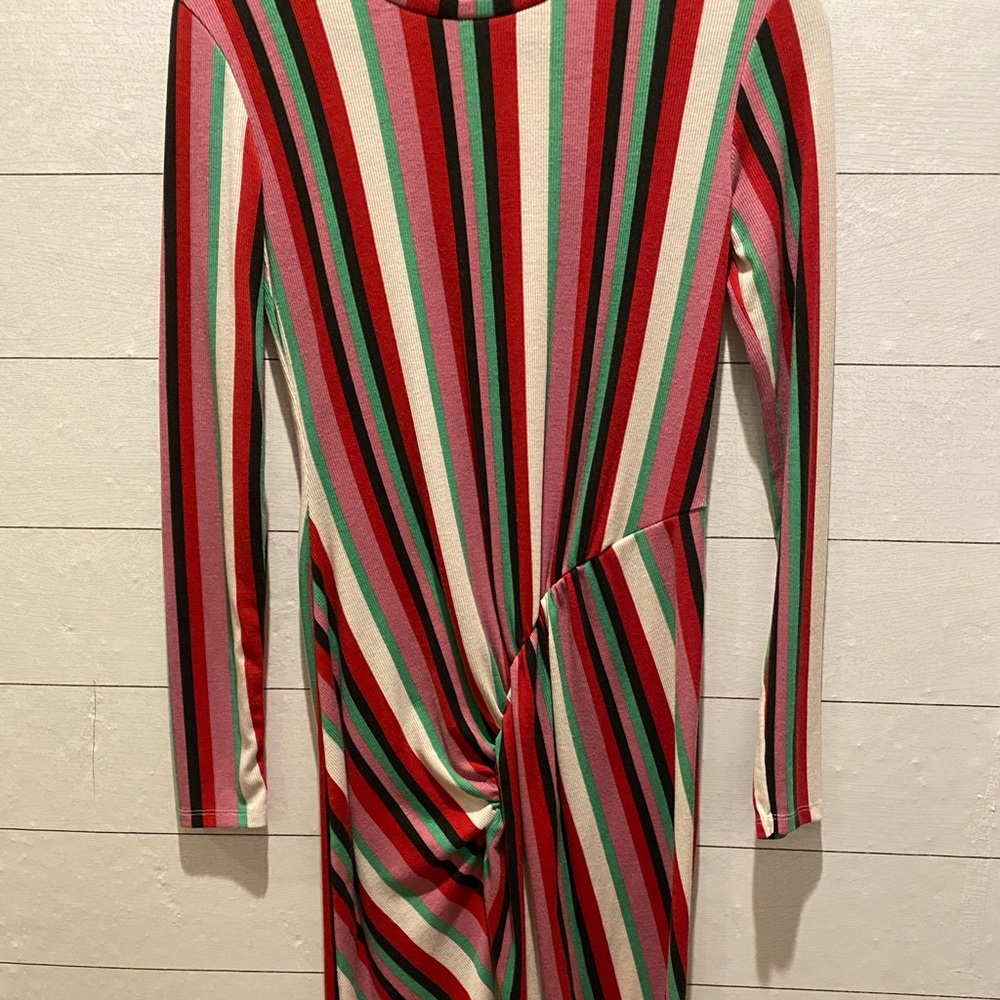 Zara long sleeve ribbed dress NWOT